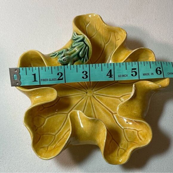 Frog on Lily Pad dish VINTAGE made in the People’s Republic of China - Picture 7 of 10